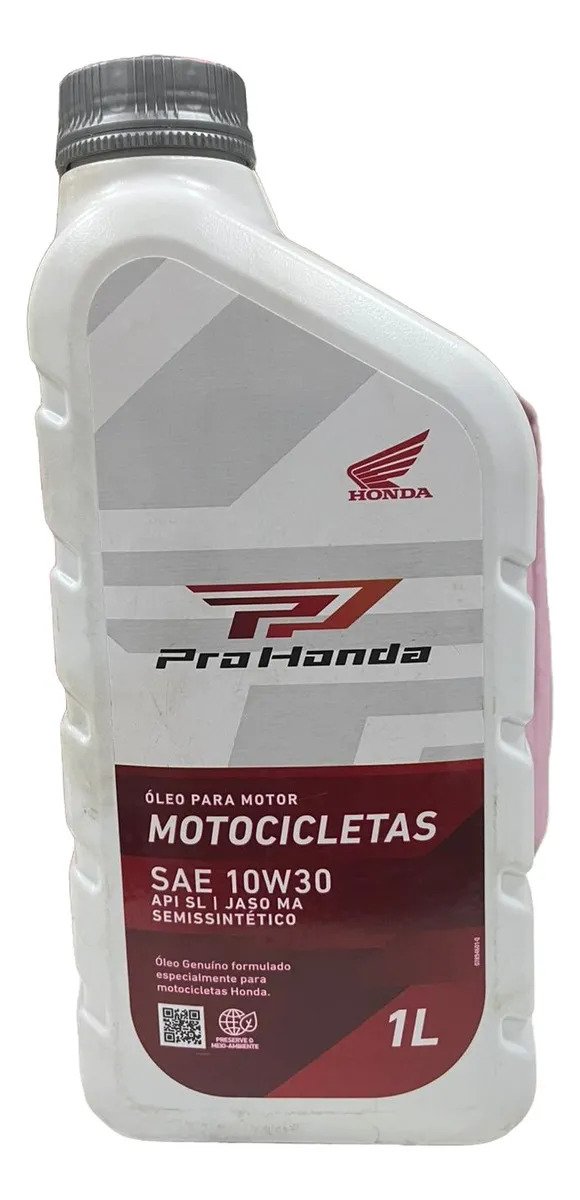 Óleo Semi-sintético Honda 10w30 Para Moto 1l